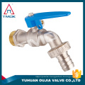 1/2" 3/4" BSP thread one way flow water sanitary hose cock taps wall mounted brass bibcock with lockable in OUJIA VALVE